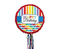 amscan p33521 – Gioco di Pull della Pinata Birthday Brights