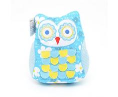 Gifts 4 All Occasions Limited SHATCHI-859 - Fermaporta in tessuto pesante, motivo: gufo, colore: blu