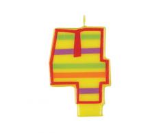 Unique Party 37554 - Candela di Compleanno Decorativa Numero 4