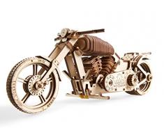 UGEARS VM-02 Motocicletta in Legno da Costruire – Kit Fai da Te - per Appassionati di Motori
