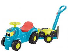 Simba- Primipassi Trattore 2 in 1 con rimorchio e tagliaerba cm 103,5, 7600004350