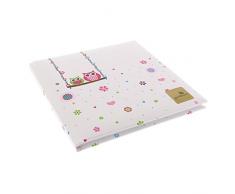 Goldbuch 41 944 – Poesia Album Gufi su Altalena, 16.5 x 16.5 cm, Bianco/Colorato