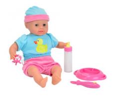 Simba 105010964 - Bambola Baby Laura con Biberon Magico, 38 cm