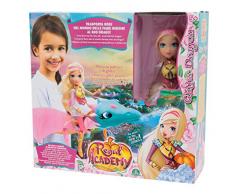 Giochi Preziosi Regal Academy Drago Glitter con Bambola Rose, Multicolore, REG13000