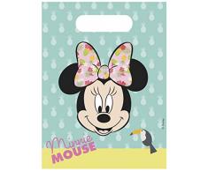 Sacchetti regalo tropicali Minnie - 6 pezzi