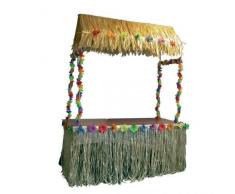 Gifts 4 All Occasions Limited SHATCHI-1019 - Gonna per tavolo Tiki in nylon, 274 x 73,7 cm, decorazione per feste tropicali hawaiane, multicolore