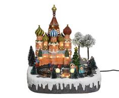 Kaemingk Scenario di Mosca con LED Bianco Caldo Natale Decorazioni, Multicolore, 8719152321339