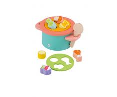 Trudi 82728 Pentola Forme Incastro, Multicolore, 23x11x17 cm