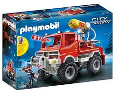 Playmobil City Action 9466 Camion Spara Acqua dei Vigili del Fuoco con Luci e Suoni, dai 5 Anni