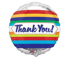 Amscan International 8.526.020,5 cm grazie. Striscestandard foil palloncino