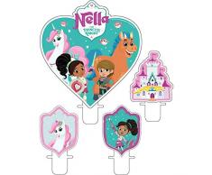 Amscan International 9904017 - Candele per feste, 4 pezzi, colori assortiti