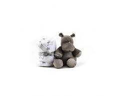Duffi Baby Coperta e Peluche, 90 x 75 cm, Colore: Argento Master Baby Home, S.L. 5512-11