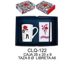 AMONT Mumt- Tazza con Scritta e Libro Love, Chi Ben Te Vuoi Set di Materiale Scolastico (RM 1)