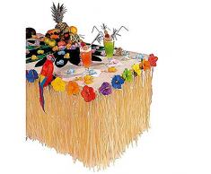 WIDMANN WDM5512S - Costume Per Adulti Deco Tavolo Tropicale con Fiori Ibisco, Multicolore, Taglia Unica