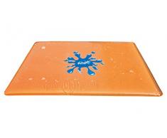 Tappeto ad acqua per bambini in vinile, tappeto ad acqua multicolore dotato di valvola di scarico e di un ugello che spruzza lacqua dal centro del tappeto, tappeto di dim. 400 x 10 x 300 cm