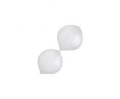 amscan 9905621 - 100 Palloncini in Lattice, Colore: Bianco Perlato