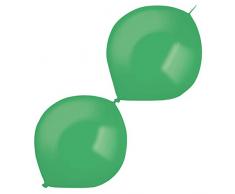 amscan 9905667 - 50 Palloncini in Lattice, Colore: Verde