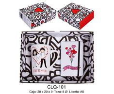 RM- Tazza con Messaggio e Libro Love, Te Amo ma No es Set di cancelleria per la Scuola.