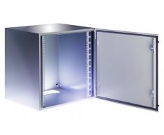 Techly Professional 027750 Armadio Rack 19 a Muro 13U Grigio IP65 Porta Vetro Grigio