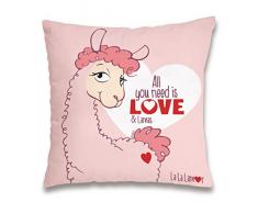 NICI la-la- Lama Love Fiamma Cuscino, Colore Rosa (42714)