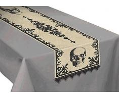Amscan 570018 Boneyard tessuto runner da tavolo, 1.8 x 35 cm