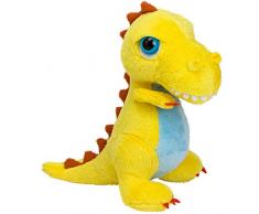 Suki Gifts 14370 - Peluche Dinosauro T-Rex, 17 cm, Giallo