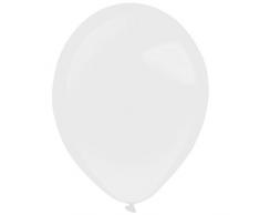 amscan 9905299 - 100 Palloncini in Lattice, Colore: Bianco