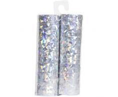 Folat Stelle filanti olografiche Argento 4 m - 2 Pezzi