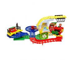 Globo S.P.A- Treno Comico con Luci Suoni, Multicolore, 850829