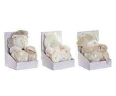 Item Peluche 24 cm + Coperta 100 X 75 Bebè, Colore Beige (be-151928)