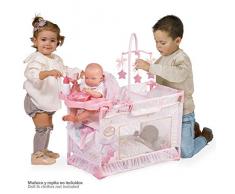 Decuevas 53128 - Lettino fasciatoio Maria 38 x 31 x 59 cm, Accessori Inclusi Non Include Bambola Multicolore