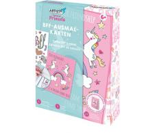 Artista- Set di Biglietti da colorare BFF, Kit Fai da Te per Bambini, in Pratica Scatola, 9301906