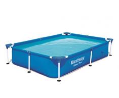 Bestway 56401 Steel ProPool - Piscina gonfiabile con telaio in acciaio, 221 x 150 x 43 cm, colore: blu
