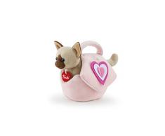 Trudi Gattino Borsetta Rosa Cuori Peluche nella Borsa, Colore Beige, XS 29716