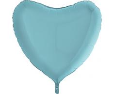 Grabo Palloncino Mylar Cuore 18, Colore Azzurro, 18021