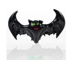 Shatchi HYPER-INFLATABLEBAT-2PK - Confezione da 2 pipistrelli gonfiabili, ideali per feste di Halloween, decorazione per casa, giardino, nero