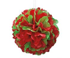 Decorazione per feste, pompon in carta velina, 40 cm