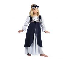 Limit Sport Mascarada MI791 Malena - Costume di Carnevale da bambina, in stile medievale, blu