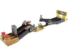 Disney- Cars Drag Racing Playset, Include Macchinina Saetta McQueen, Giocattolo per Bambini 4+ Anni, Multicolore, GFM09