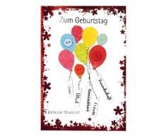Depesche 3003.016 - Biglietto di Auguri per Compleanno, con Decorazione