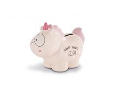 NICI 42501 - Salvadanaio a Forma di Unicorno Theodor, 7,5 x 12 x 16,5 cm, Colore: Rosa