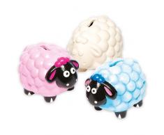 Baker Ross Morbide Pecorelle Salvadanaio in Ceramica (confezione da 2)