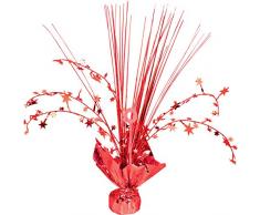 Amscan International 9901991 30 cm Apple Red Spray centrotavola