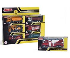 Globo giocattoli globo – 36340 6 assortiti Spidko die cast Rescue Trucks in una scatola (pezzi)