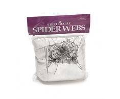 Gifts 4 All Occasions Limited Shatchi - Decorazione per feste di Halloween, 40 g con 4 ragni, colore: bianco e nero