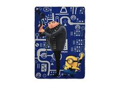 SUN CITY Suncity - Minions Coperta in Pile, 100 x 150 cm, Multicolore (HQ4342)