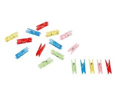 Amscan – 5304 – 20 mini mollette Marche bicchieri pentola