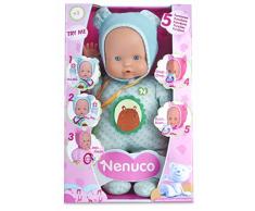 Nenuco Famosa 700012664 Soft Bambola, 5 Funzioni, 30 Cm, Azzurra