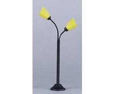 Kahlert Luce 10255 - Mini Doll Accessori - Lampada da Terra, Borsa, Nero / Giallo
