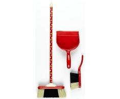 Theo Klein 6359 Classic - Set Scopa e Paletta, 3 Pezzi, Colore: Multicolore